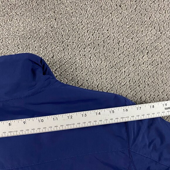 LL Bean Jacket Women's Small Blue Full Zip Fleece Lined Nylon Winter O GBP9 - Picture 14 of 16